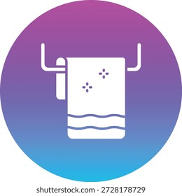 Ícone de vetor de toalha. Pode ser usado para impressão, aplicativos móveis e da Web.
