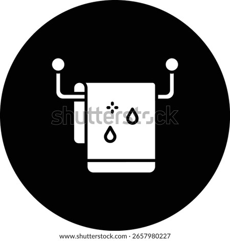 Towel vector icon. Can be used for printing, mobile and web applications.