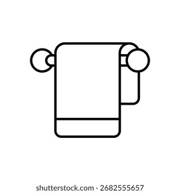 Toalha Ícone de vetor Ícone de vetor conceito ilustração de stock