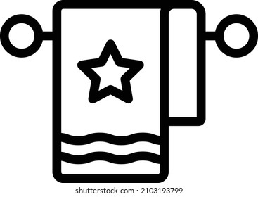 Towel Vector Icon Design Illustration