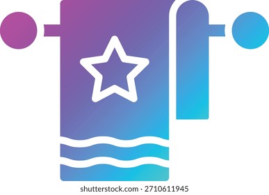 Ilustración de diseño de icono de Vector de toalla