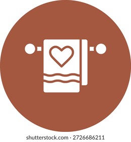 Ilustración de diseño de icono de Vector de toalla