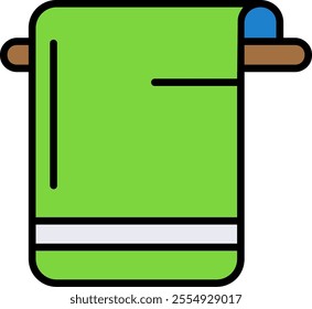 Towel Vector Icon Design Symbol