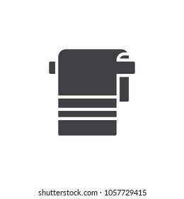 Towel vector icon. filled flat sign for mobile concept and web design. Bathroom towel simple solid icon. Symbol, logo illustration. Pixel perfect vector graphics