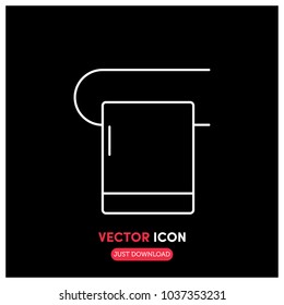 Towel Vector Icon Illustration