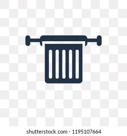 Towel vector icon isolated on transparent background, Towel transparency concept can be used web and mobile