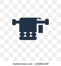 Towel vector icon isolated on transparent background, Towel transparency concept can be used web and mobile