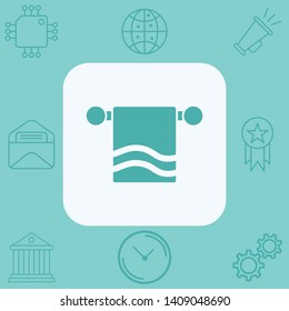 Towel vector icon sign symbol