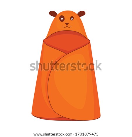 Towel vector icon.Cartoon vector icon isolated on white background towel.