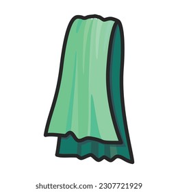 Towel vector icon.Color vector icon isolated on white background towel.