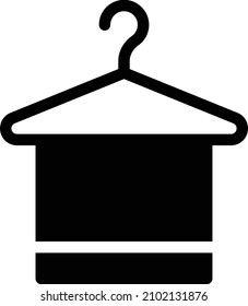 Ilustración de la toalla Vector sobre un fondo transparente.Símbolos de calidad superior.Icono vector glifos para el concepto y el diseño gráfico. 