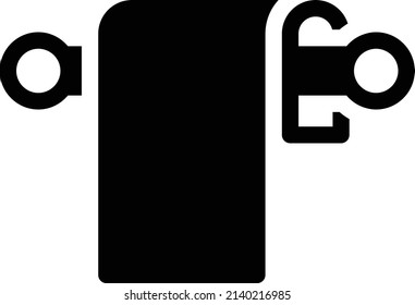 Handtuch Vektorgrafik auf transparentem Hintergrund.Hochwertige Symbole.Glyphen Vektorsymbol für Konzept und Grafikdesign. 