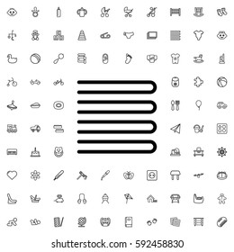 towels icon illustration isolated vector sign symbol. Baby icons vector set.