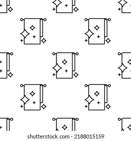 towels icon pattern. Seamless towels pattern on white background.