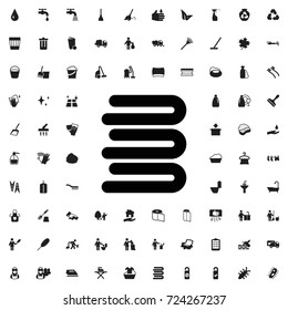 Towels icon. set of filled cleaning icons.