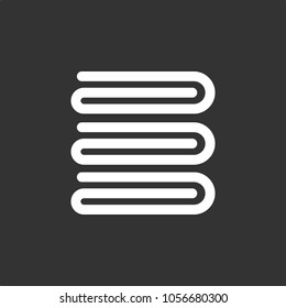 Towels icon, stock vector, eps10.