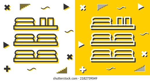 towels line icon. Simple outline style.towels linear sign. Vector illustration isolated on white background. Editable stroke EPS 10