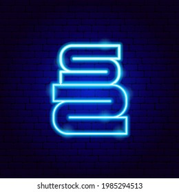 Towels Neon Sign. Vector Illustration of Laundry Promotion.