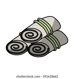 towels set spa icon