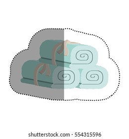 Towels of spa center design