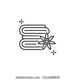 Towels spa icon. Element of spa thin line icon
