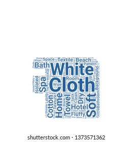 towels word cloud. tag cloud about towels
