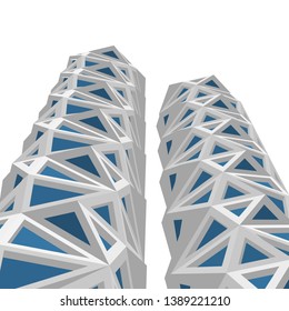 
tower, abstract architecture, 3d illustration