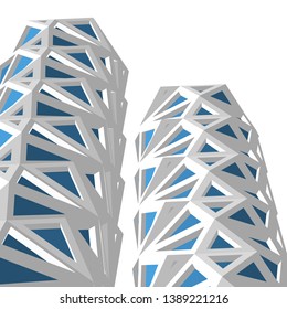 
tower, abstract architecture, 3d illustration