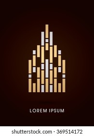 Tower Abstract construction, design graphic vector