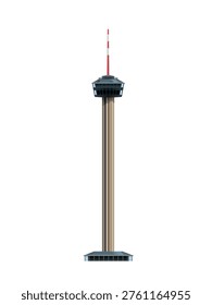 Tower of the Americas (San Antonio) isolated on white background. Vector illustration