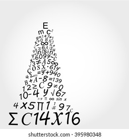 Tower of Babel from digits and symbols 