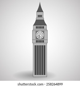 The tower of big Ben - vector illustration