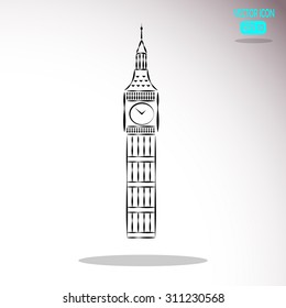 The tower of big Ben - vector illustration