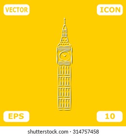 The tower of big Ben - vector illustration