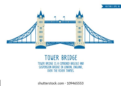 Tower Bridge Cartoon Hd Stock Images Shutterstock