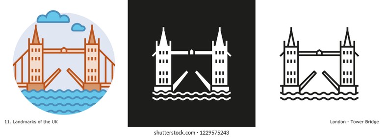 Tower Bridge Icon - London