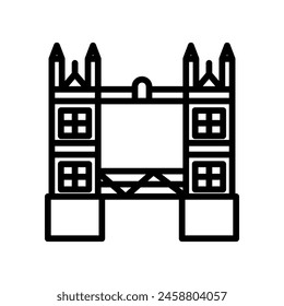 Tower Bridge  icon in vector. Logotype
