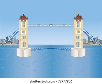 tower bridge in London ( background on separate layer )