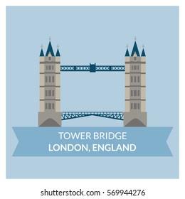 Tower Bridge (London, England) vector building