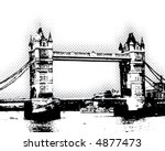 Tower Bridge - London - vector poster