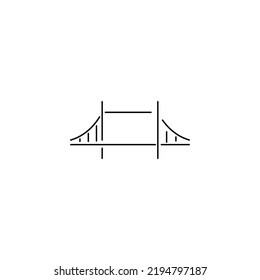 Tower Bridge on white background