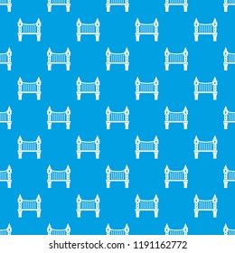 Tower bridge pattern vector seamless blue repeat for any use