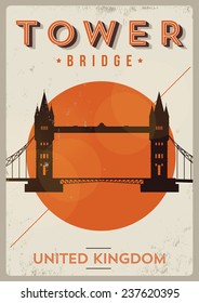 Tower Bridge Poster Illustration