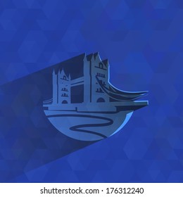 Tower Bridge. Vector format