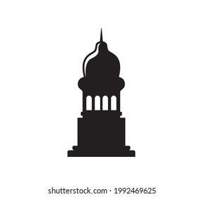 tower building icon vector silhouette