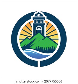 Tower or building with nature background.