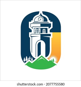 Tower or building with nature background.