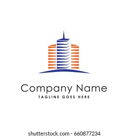 tower building town logo template