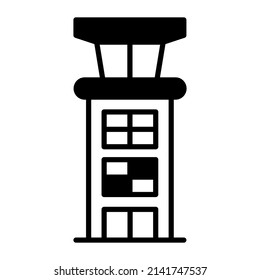tower building vector illustration isolated on white background. Architecture business concept.