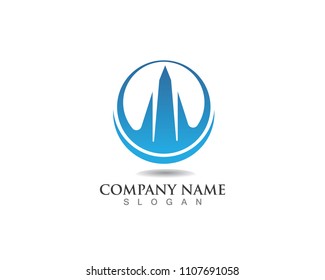Tower buildings logo and symbols